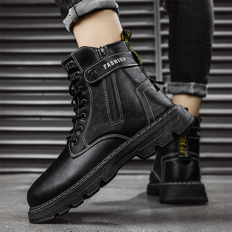 Męskie buty, modne buty ochron – Mens Fashion Combat Boots recenzja i cena