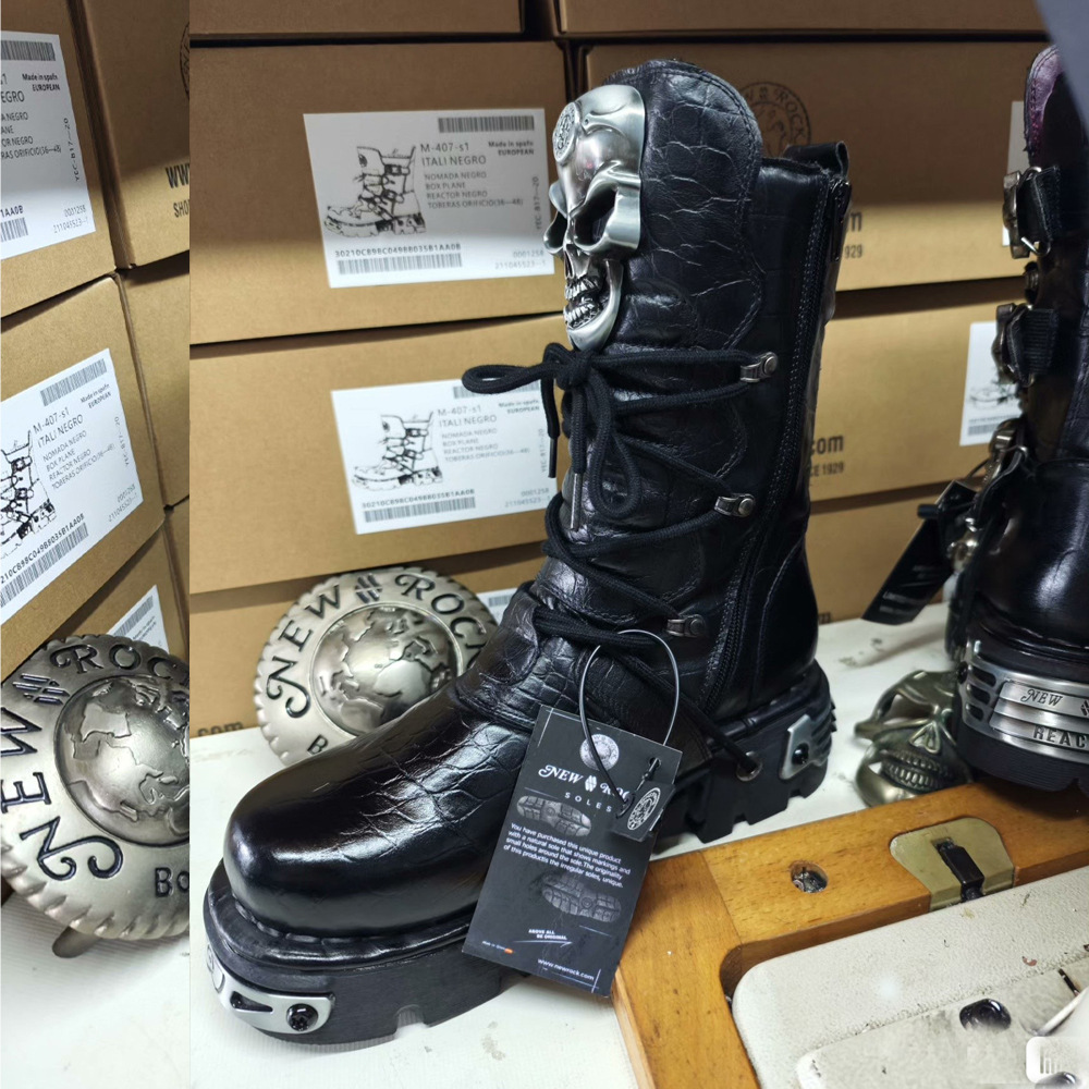 Męskie buty motocyklowe ze skó – Mens Fashion Combat Boots recenzja i cena