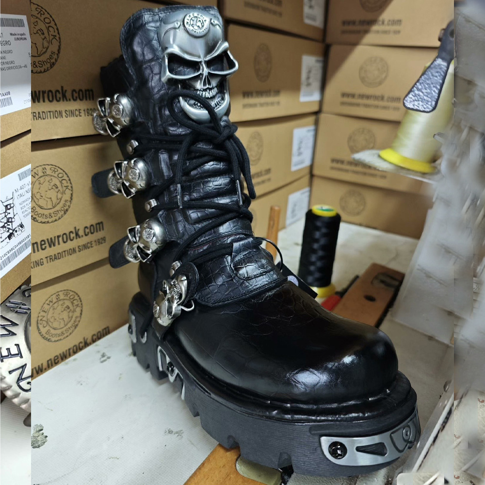 Męskie buty motocyklowe ze skó – Mens Fashion Combat Boots recenzja i cena