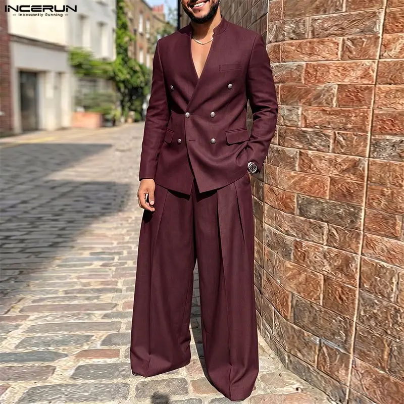 INCERUN Męskie zestawy w jedno – Men'S Fashion Color recenzja i cena