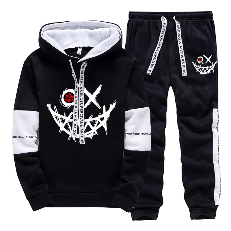 Męski Zestaw/Bluza z Kapturem/ – Mens Fashion Casual Outfits recenzja i cena
