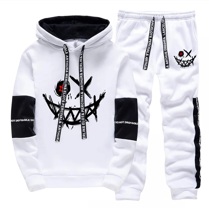Męski Zestaw/Bluza z Kapturem/ – Mens Fashion Casual Outfits recenzja i cena