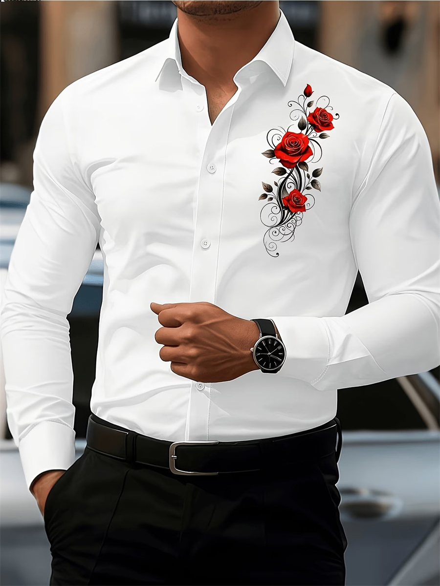 Męska koszula z długim rękawem – Mens Fashion Casual Outfits recenzja i cena
