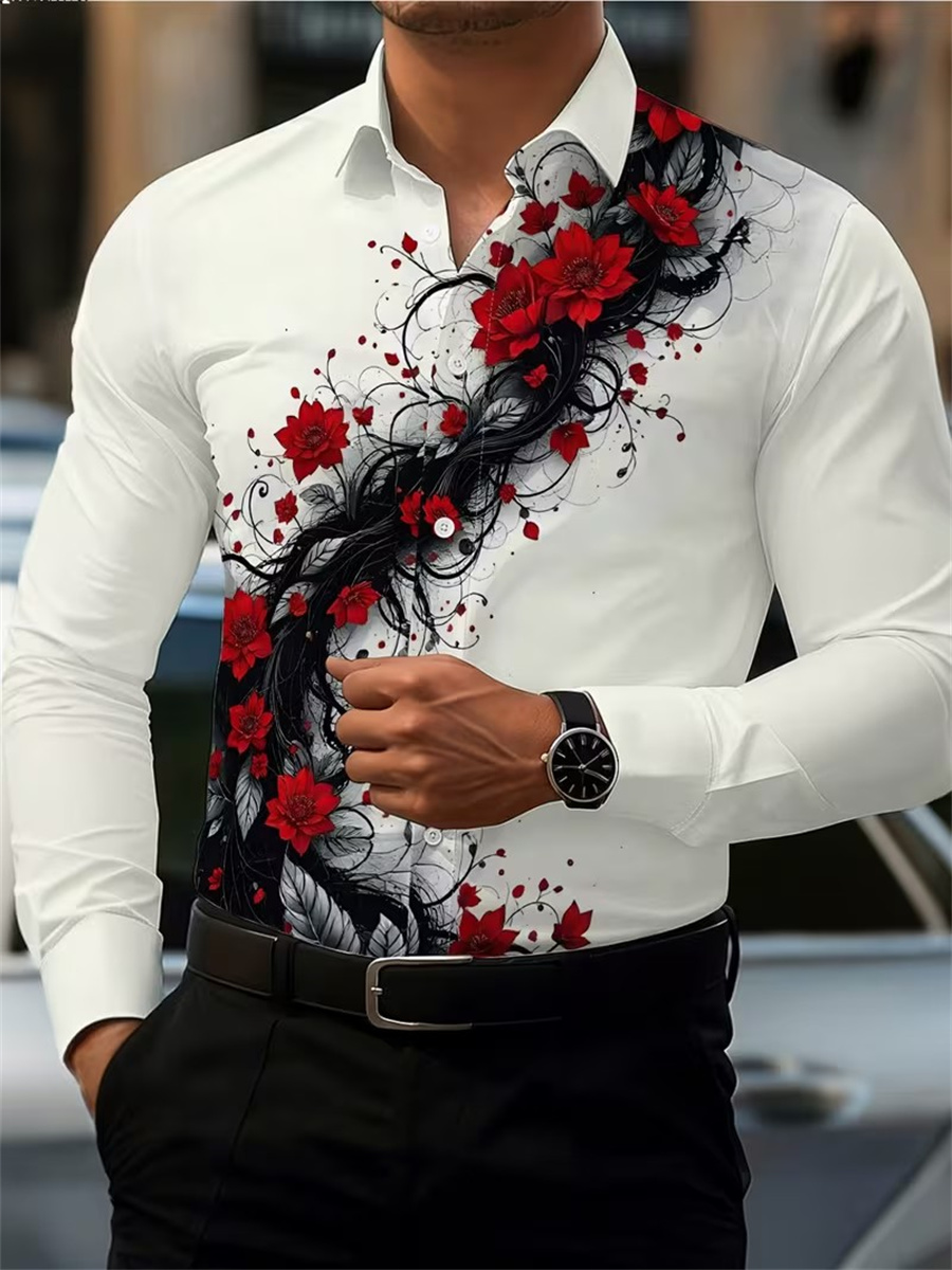 Męska koszula z długim rękawem – Mens Fashion Casual Outfits recenzja i cena