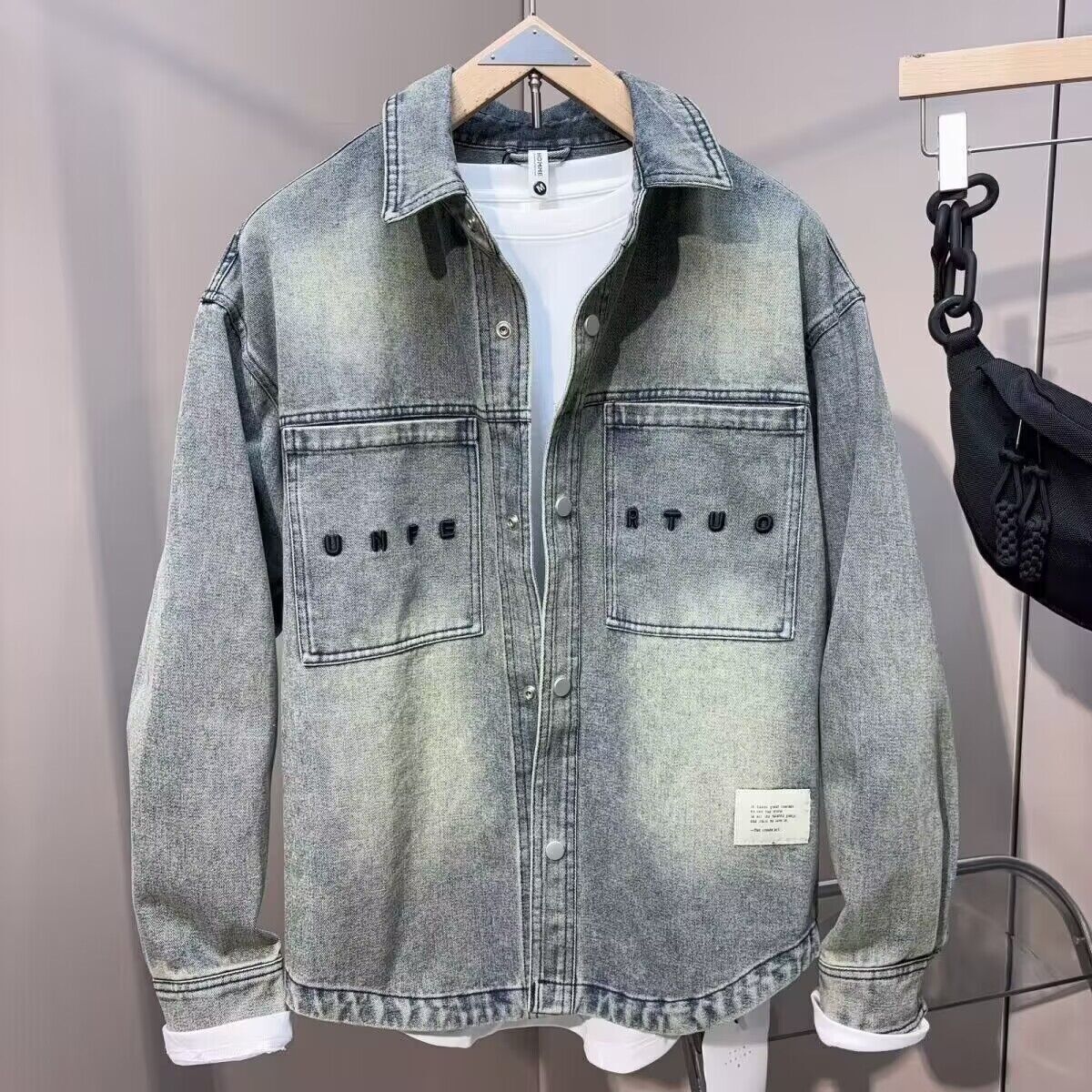 Vintage Clean fit wiosna jesie – Jeans Shirt Fashion For Men recenzja i cena