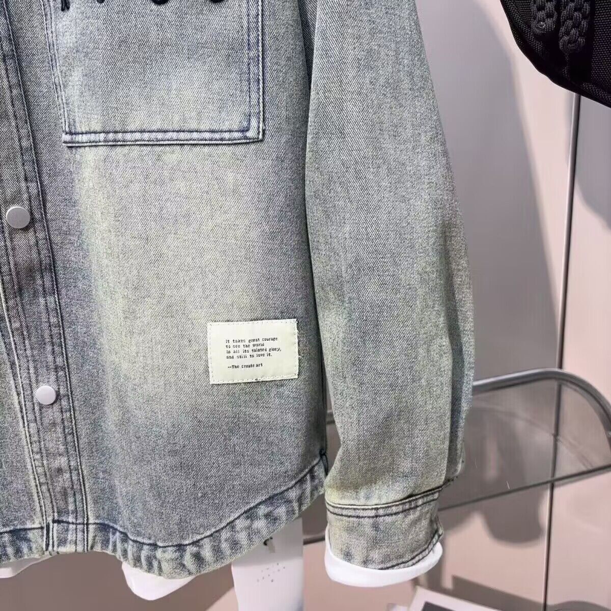Vintage Clean fit wiosna jesie – Jeans Shirt Fashion For Men recenzja i cena