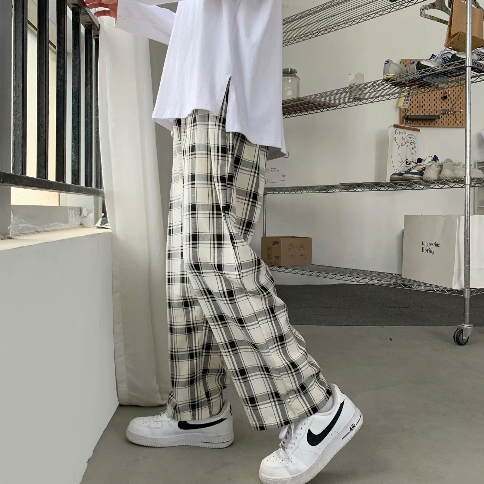 Męskie spodnie w kratę w stylu – Mens Fashion Cargo Pants recenzja i cena