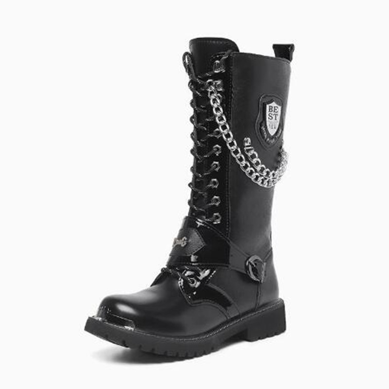 Męskie buty motocyklowe do poł – Mens Fashion Combat Boots recenzja i cena