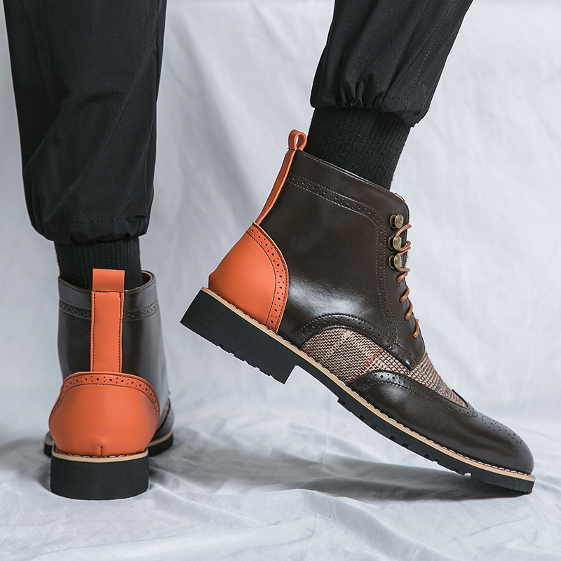 Modne buty wojskowe na zewnątr – Mens Fashion Combat Boots recenzja i cena